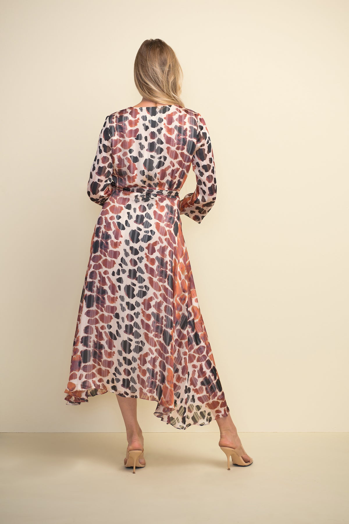 Joseph Ribkoff Giraffe Print, Tie Waist Dress