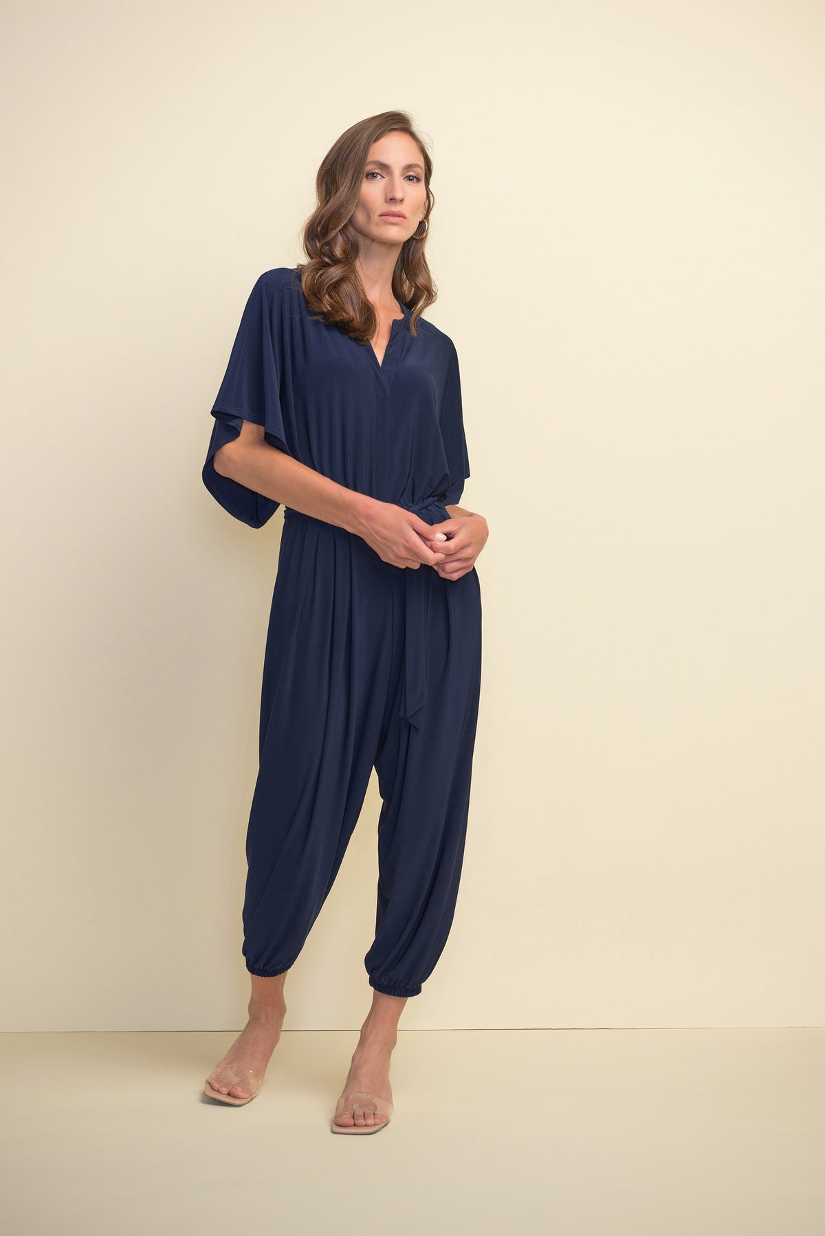 Joseph Ribkoff Loose Fit, Tie-Waist Jumpsuit