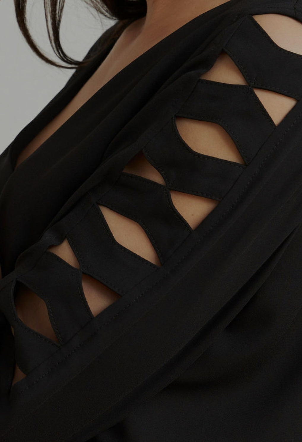 Joseph Ribkoff Cut-Out Sleeve Top