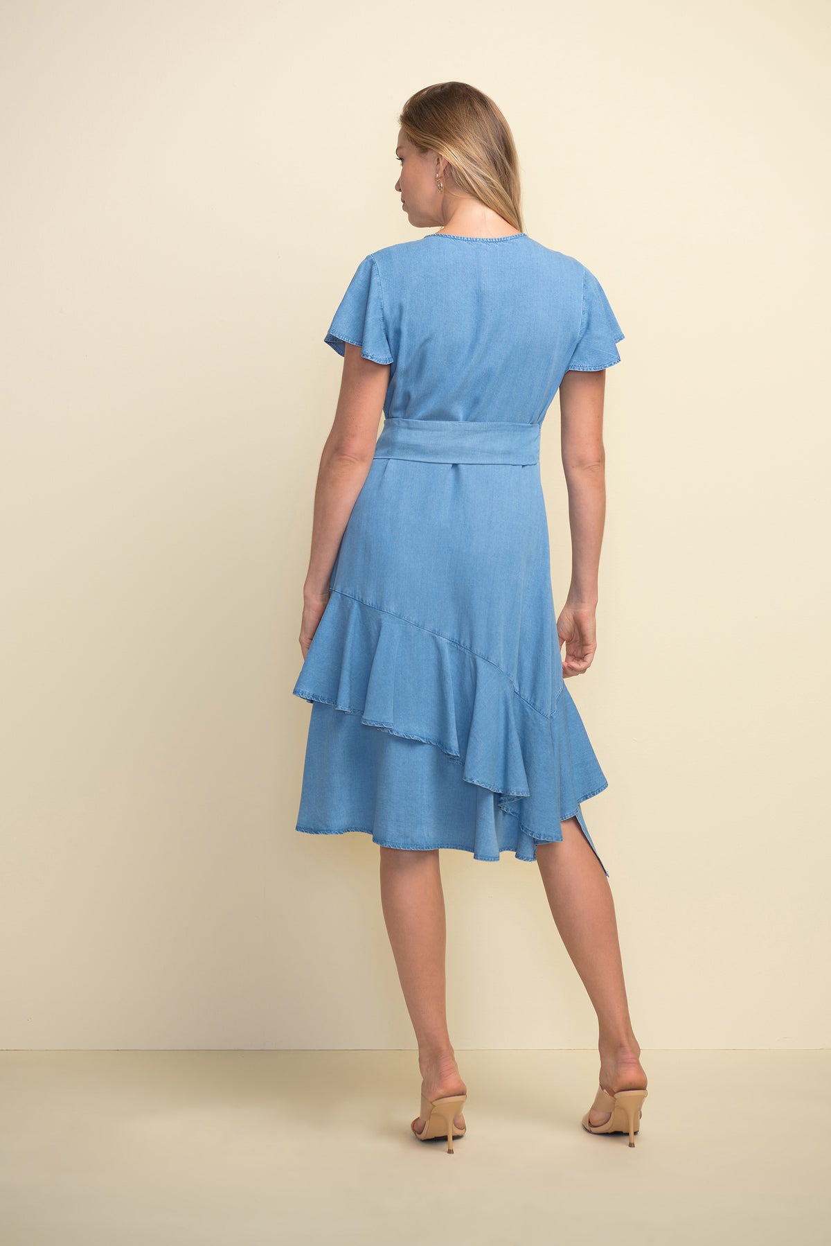 Joseph Ribkoff Belted, Layered Dress