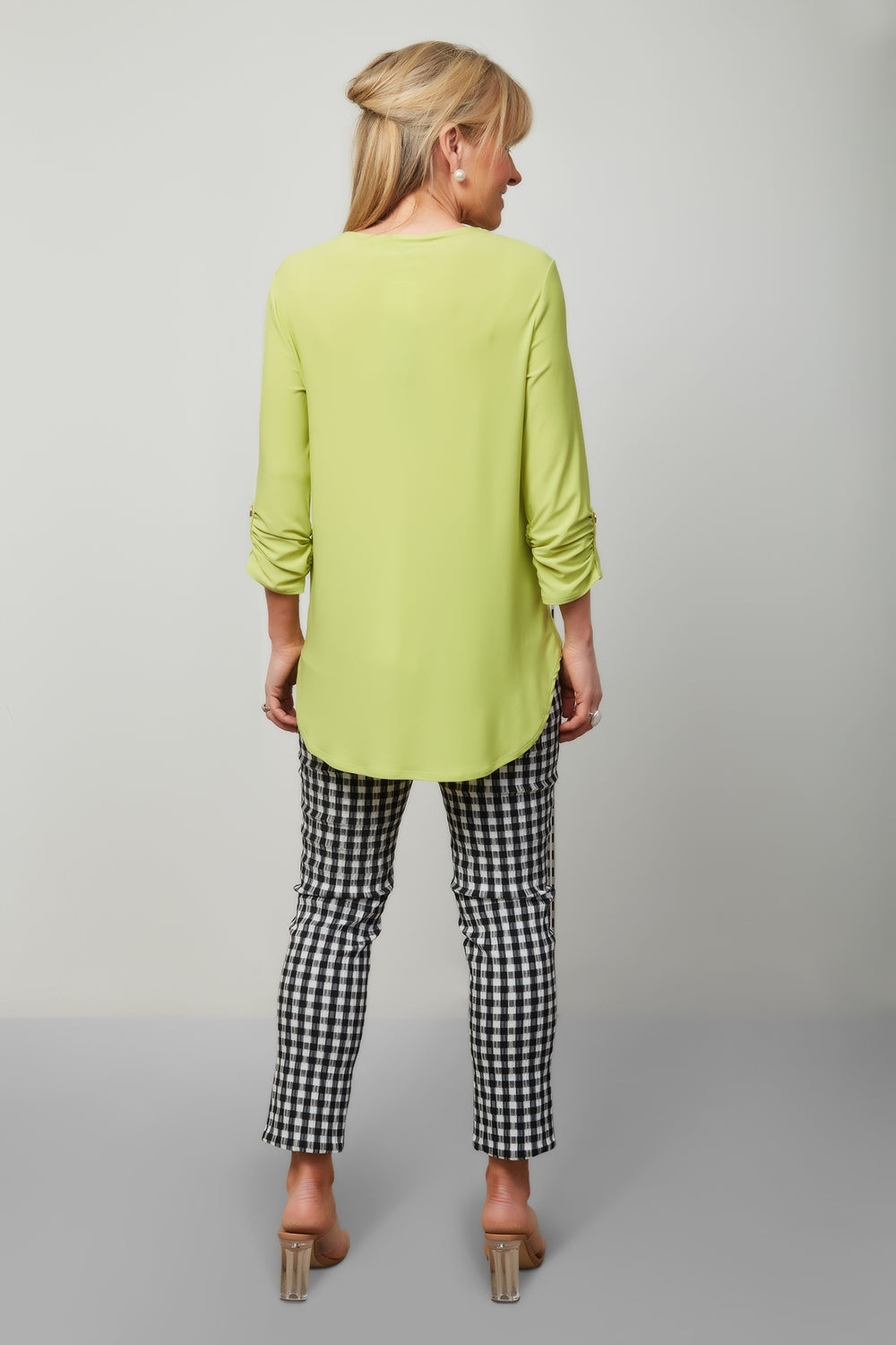 Joseph Ribkoff Gingham Trousers