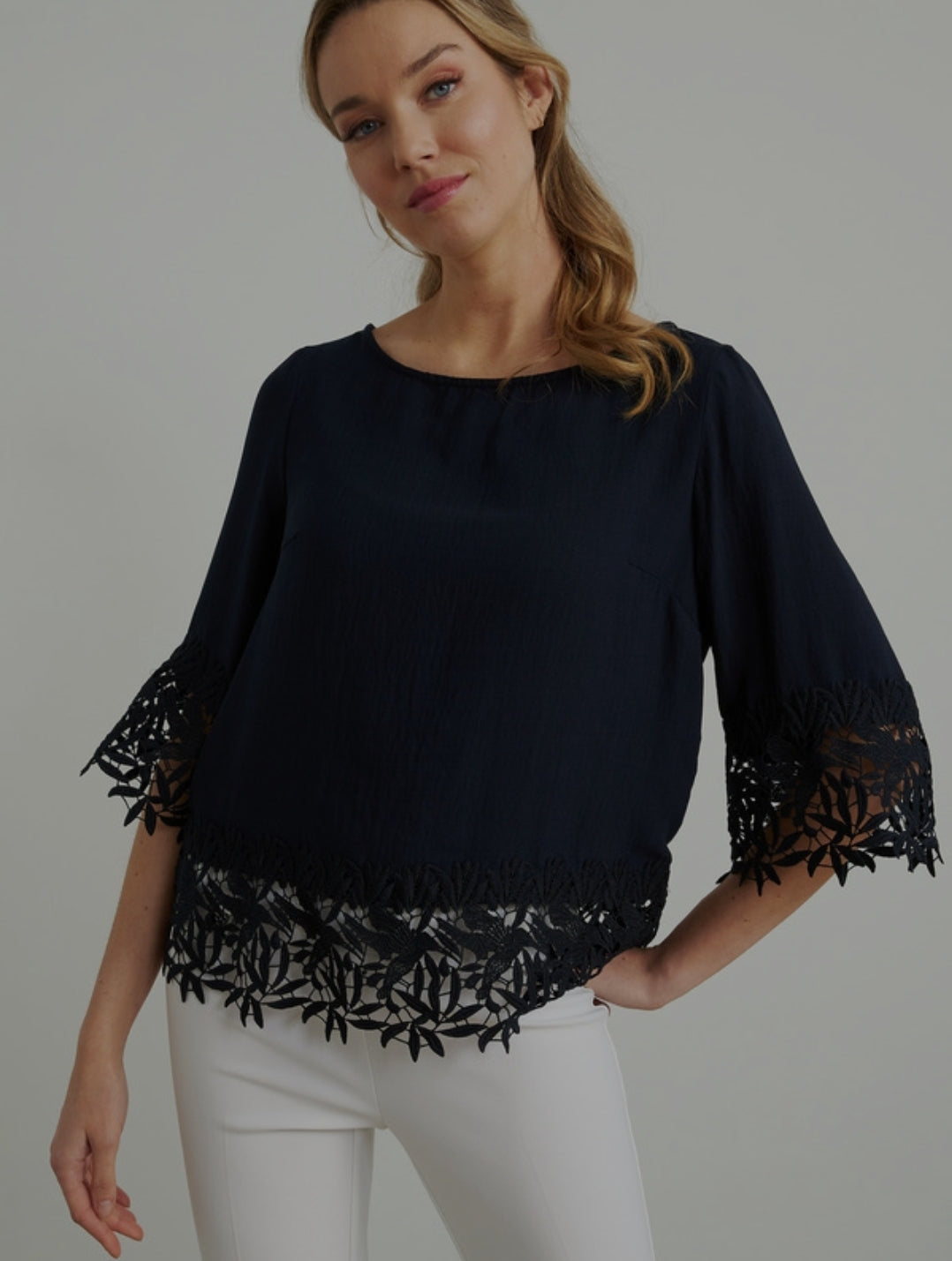 Joseph Ribkoff Hem Design Top