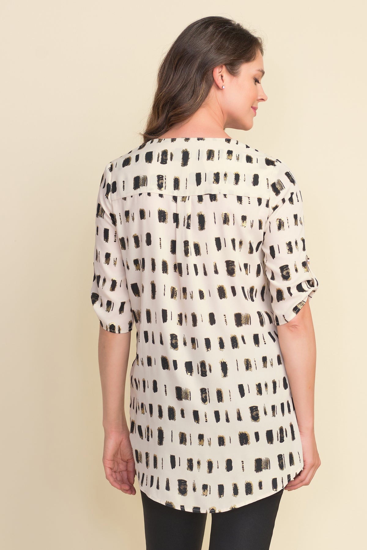 Joseph Ribkoff Zip-Neck Blouse