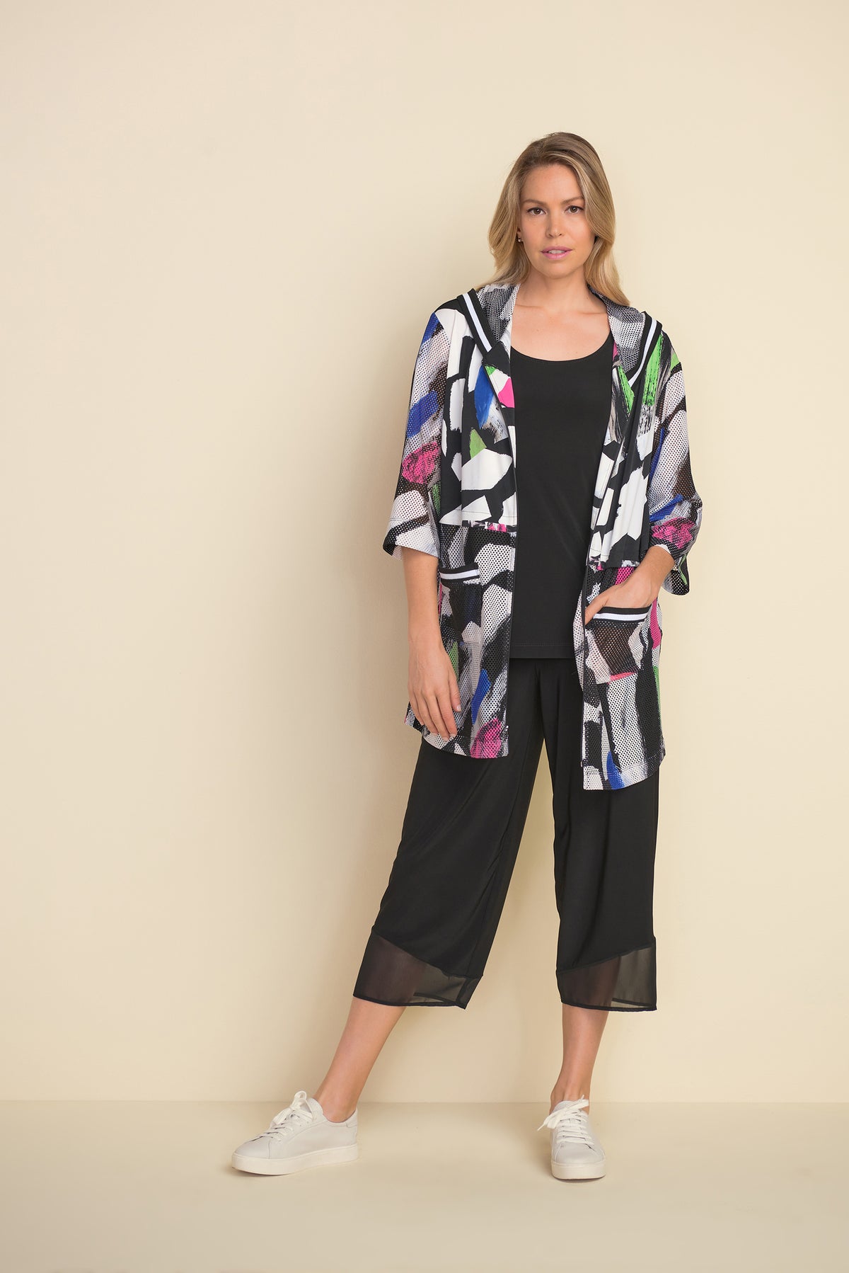 Joseph Ribkoff Mesh Fabric Urban Top