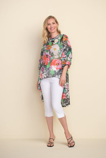 Joseph Ribkoff Chiffon Ballooned Sleeve Top