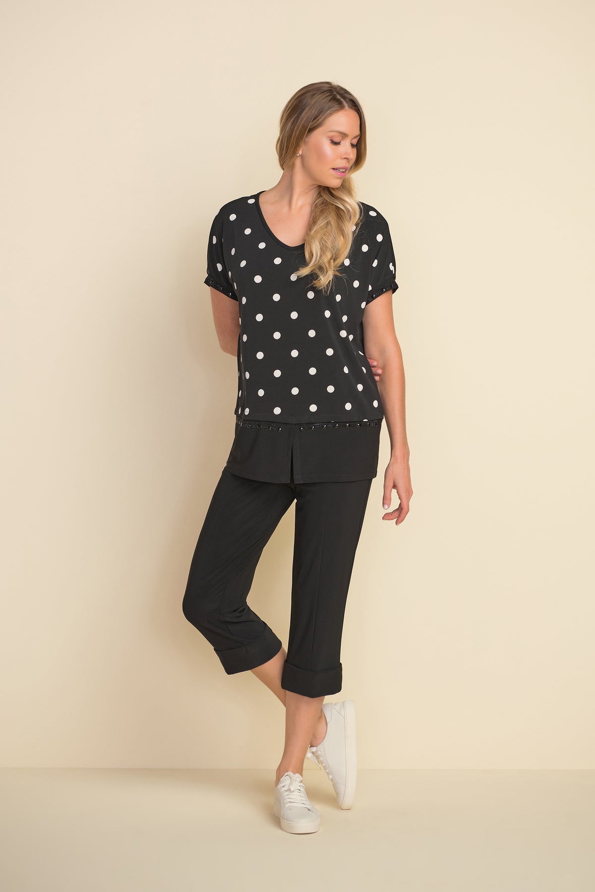 Joseph Ribkoff Polka Dot Top