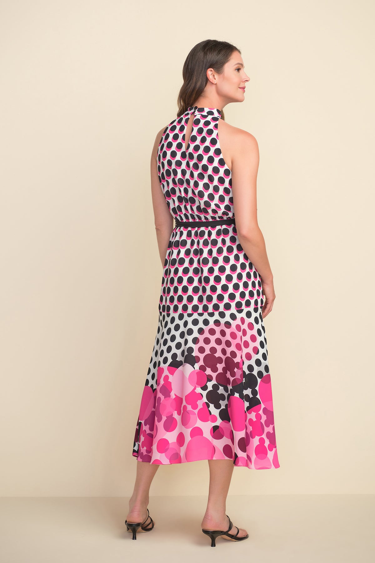 Joseph Ribkoff Halter-Neck Print Dress