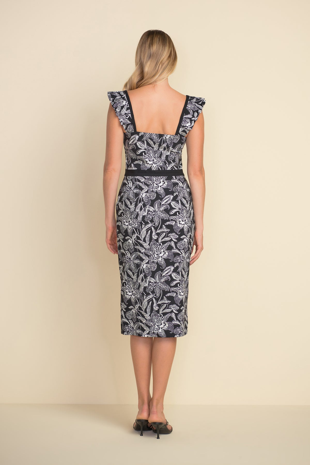 Joseph Ribkoff Monochromatic Print Dress