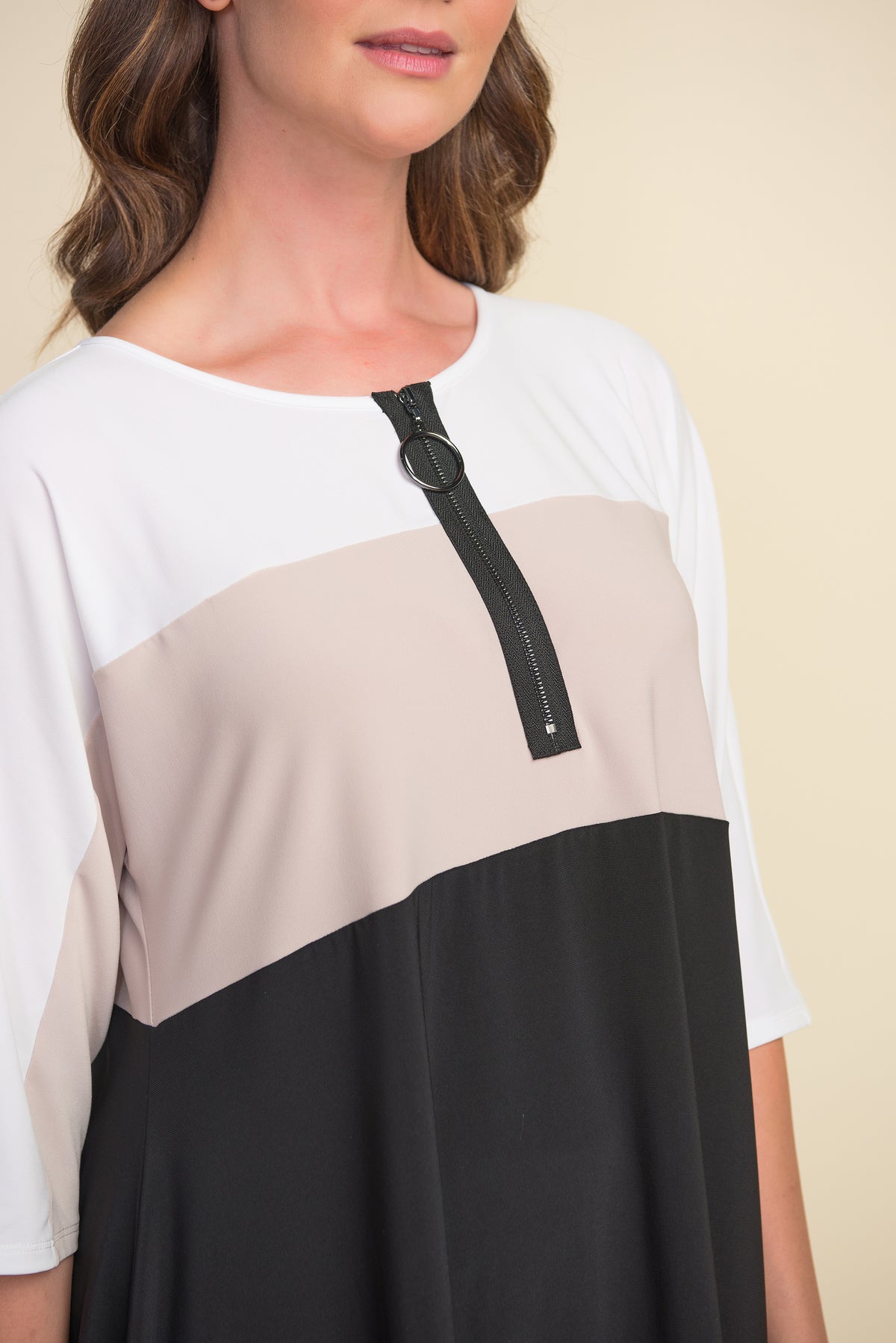 Joseph Ribkoff Asymmetrical Hem Top