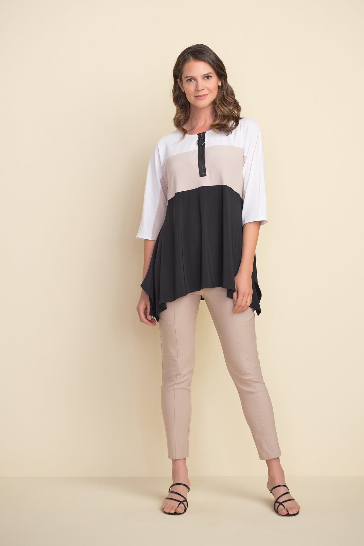 Joseph Ribkoff Asymmetrical Hem Top