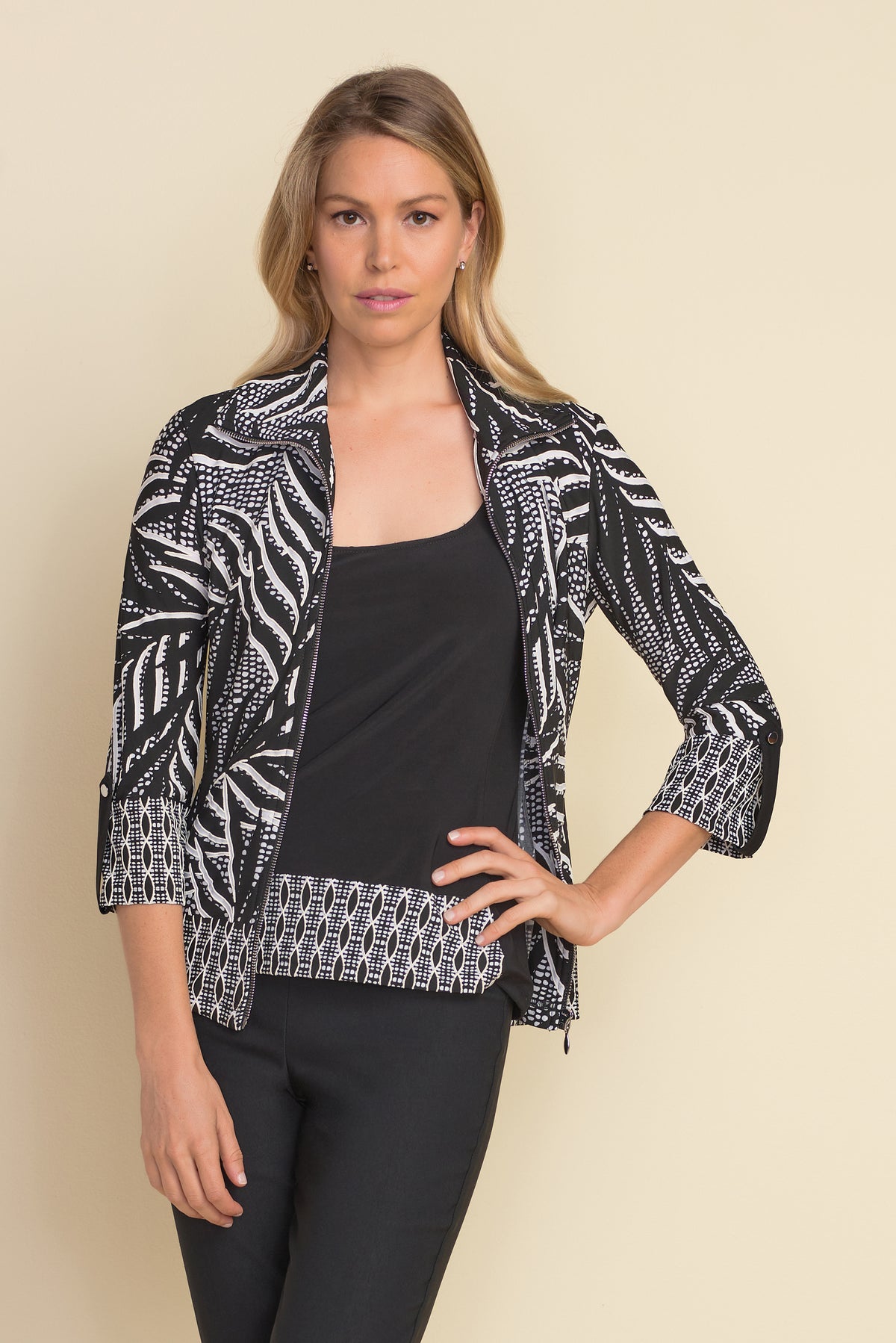 Joseph Ribkoff Monochrome Two-Piece Top