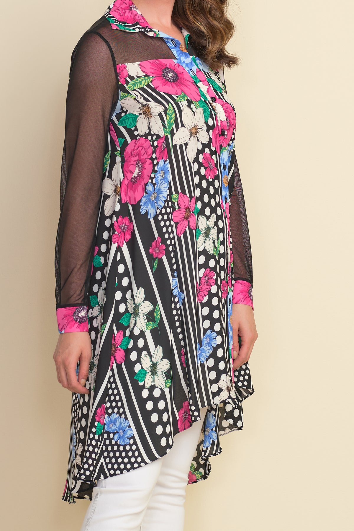 Joseph Ribkoff Mixed Print Tunic