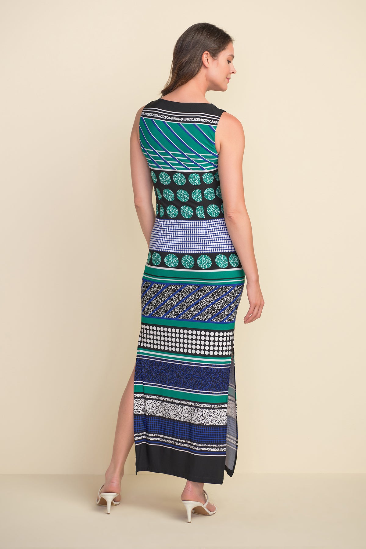 Joseph Ribkoff Geometric Print Maxi Dress