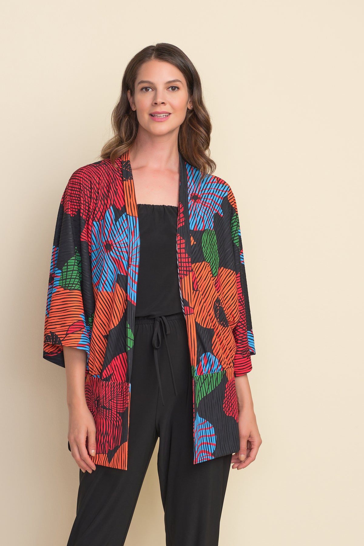 Joseph Ribkoff Flower Print Cardigan