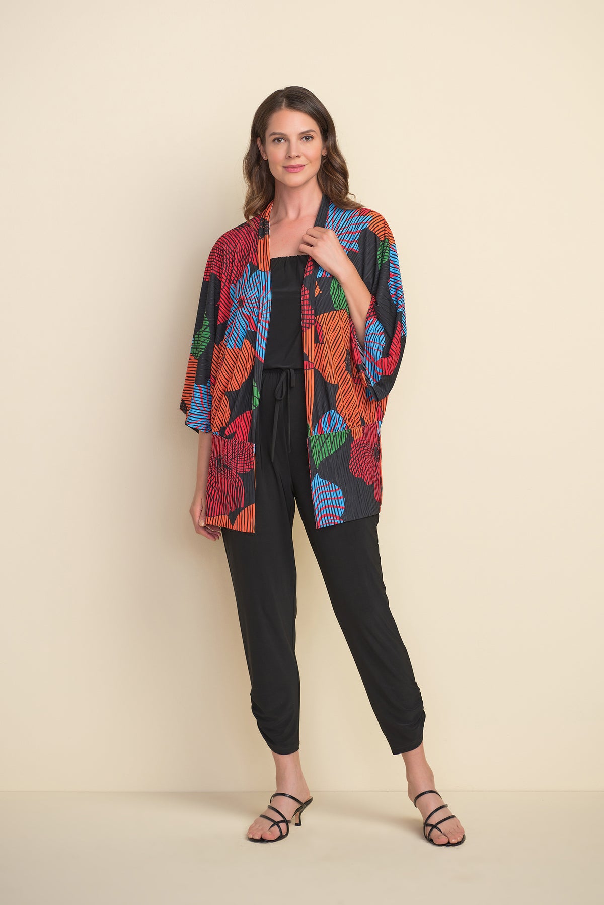 Joseph Ribkoff Flower Print Cardigan