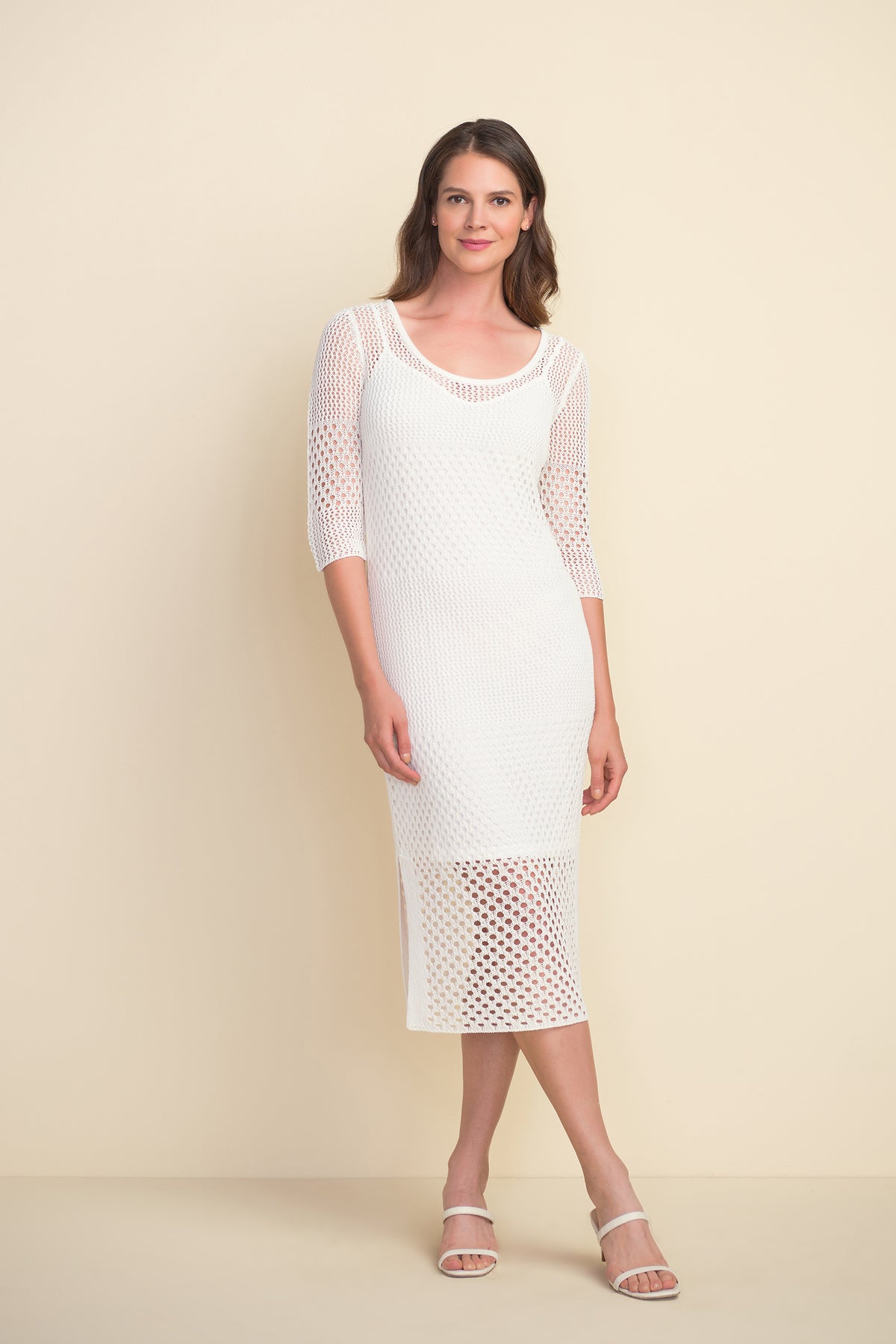 Joseph Ribkoff Crochet Style Dress