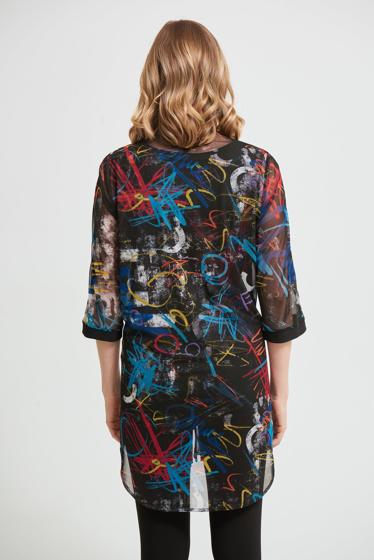 Joseph Ribkoff Multi-Coloured Graffati Twin Set Top