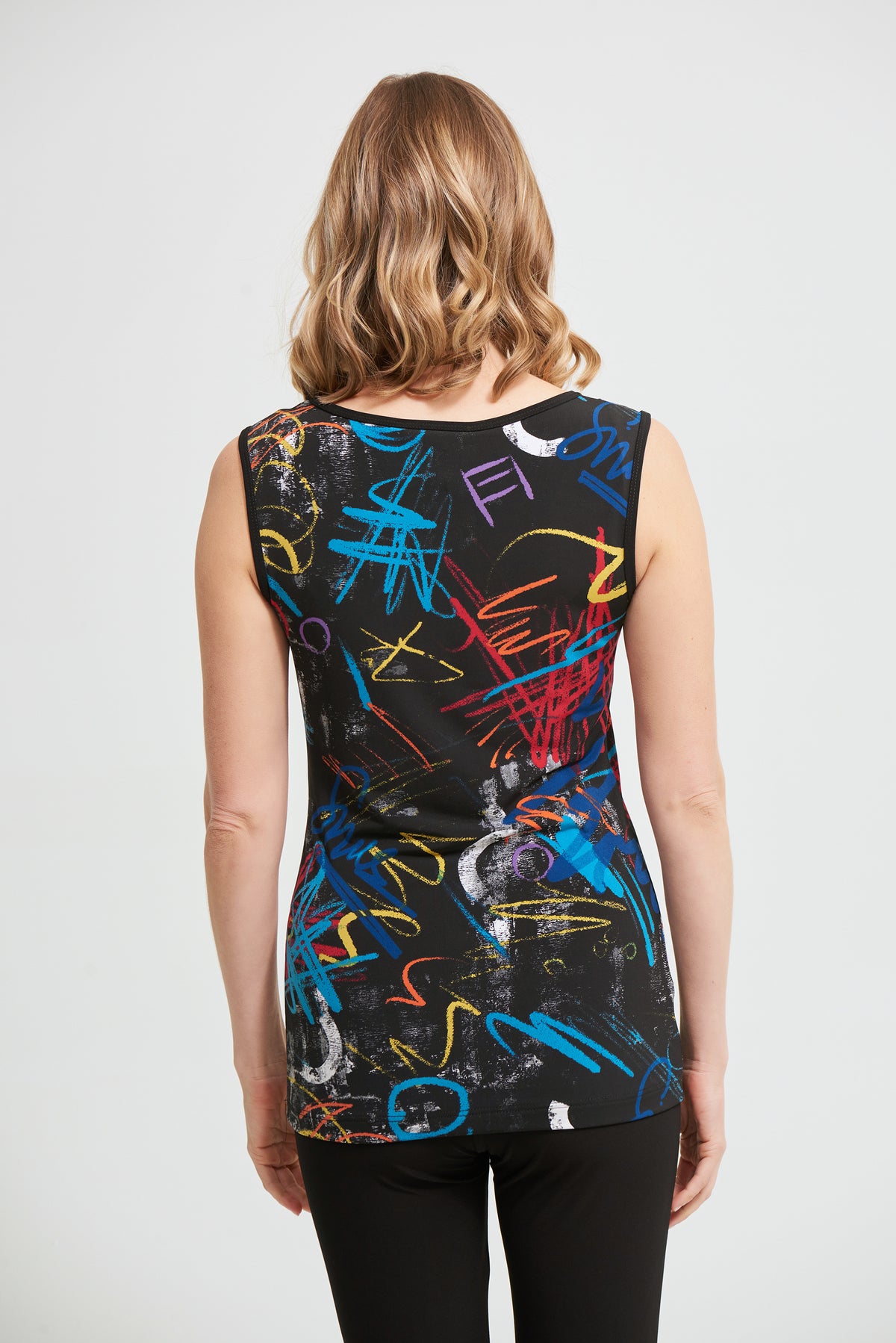 Joseph Ribkoff Multi-Coloured Graffati Twin Set Top