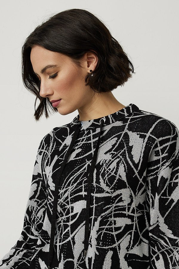 Joseph Ribkoff Metallic Jacquard Top