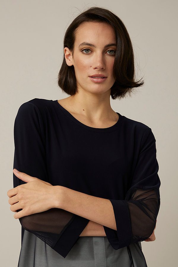 Joseph Ribkoff Sheer Panel Top Style