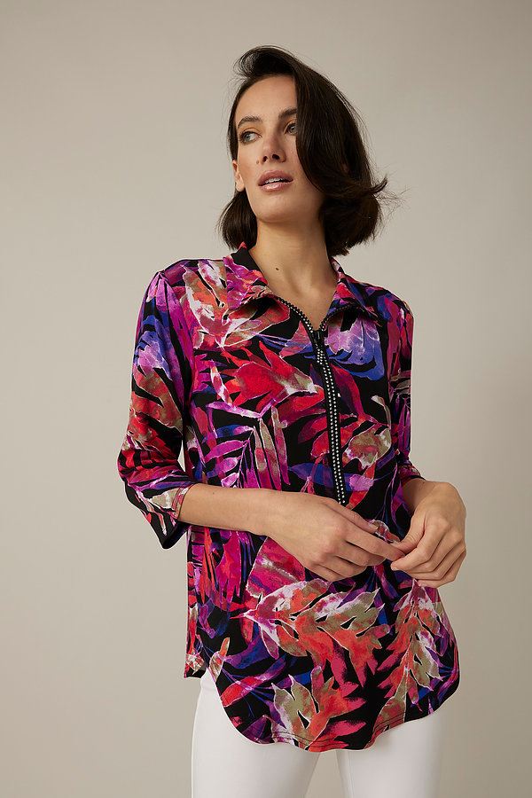 Joseph Ribkoff Zip Up Palm Top Style