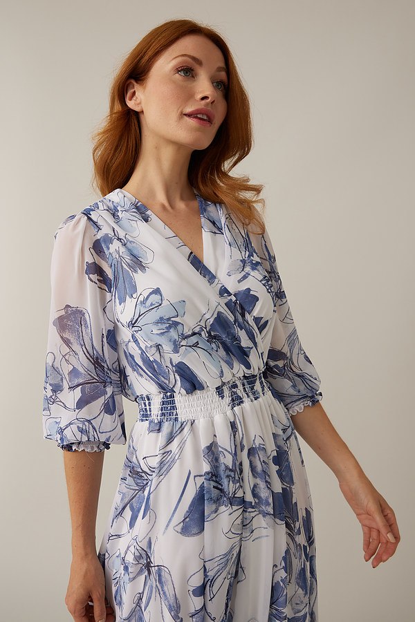 Joseph Ribkoff Wrap Floral Dress