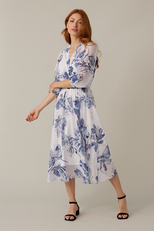 Joseph Ribkoff Wrap Floral Dress