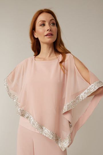 Joseph Ribkoff Sequin Trim Top