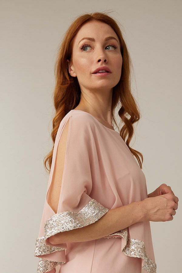 Joseph Ribkoff Sequin Trim Top