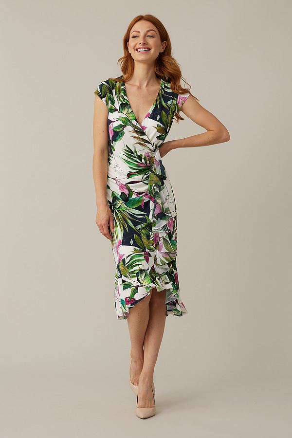 Joseph Ribkoff Tropical Wrap Dress