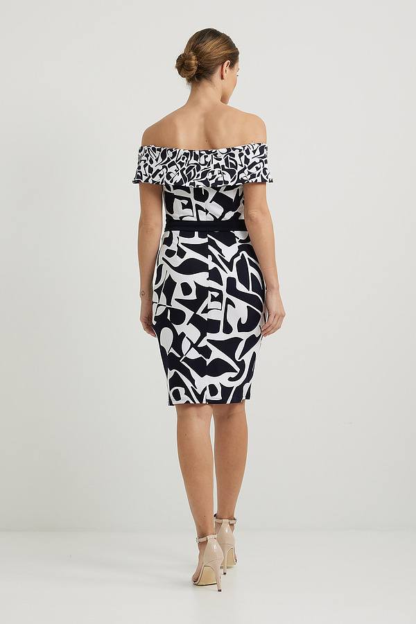 Joseph Ribkoff Off-shoulder Geometric Print Dress Style