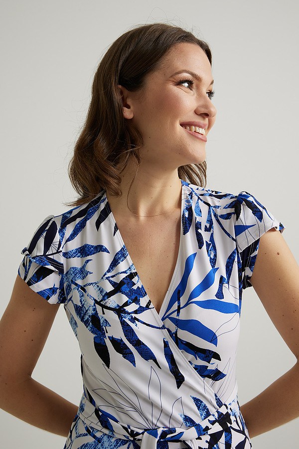 Joseph Ribkoff Wrap Front Dress Style