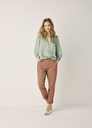 Summum Shell Print Top