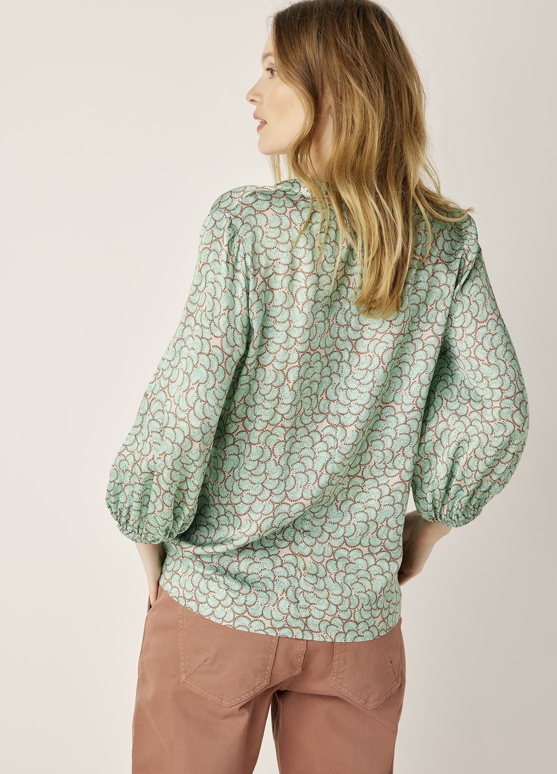 Summum Shell Print Top