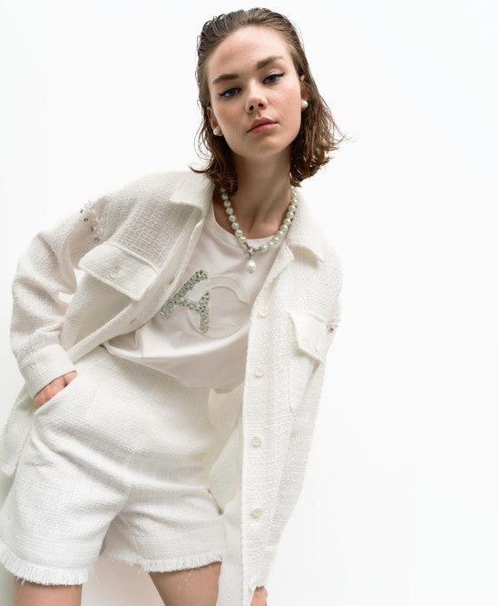 Access Necklace With Pearls Tear