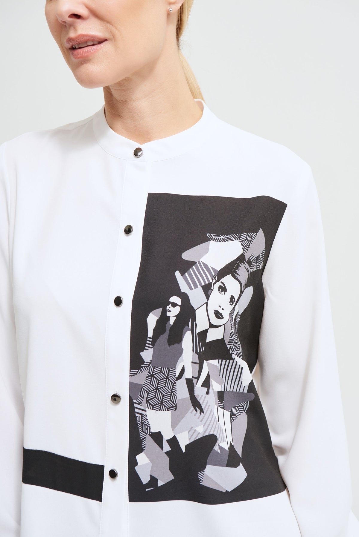 Joseph Ribkoff Printed Georgette Blouse