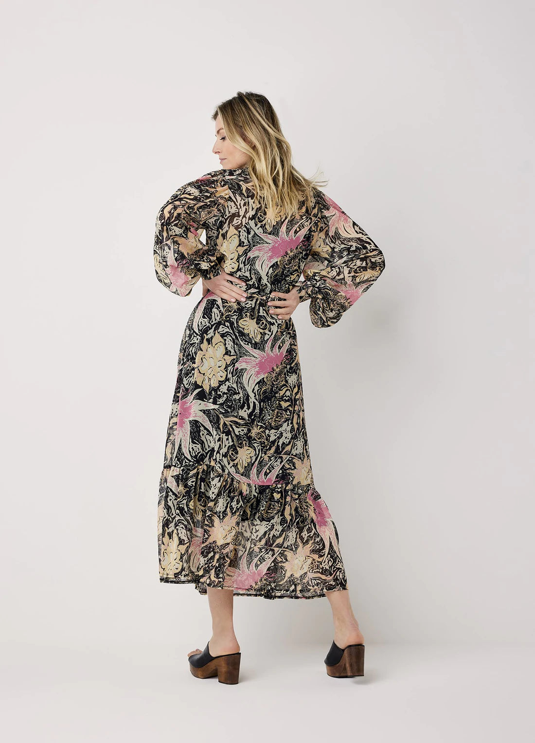 Summum Multi Coloured Dreess With Flowers