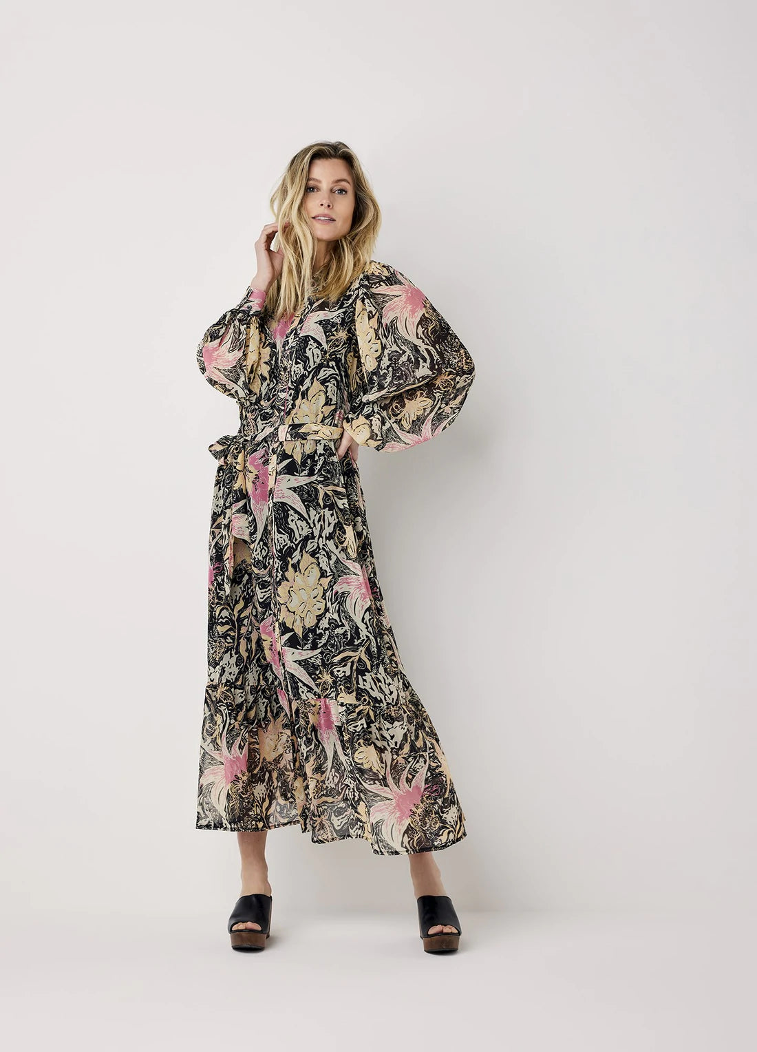 Summum Multi Coloured Dreess With Flowers