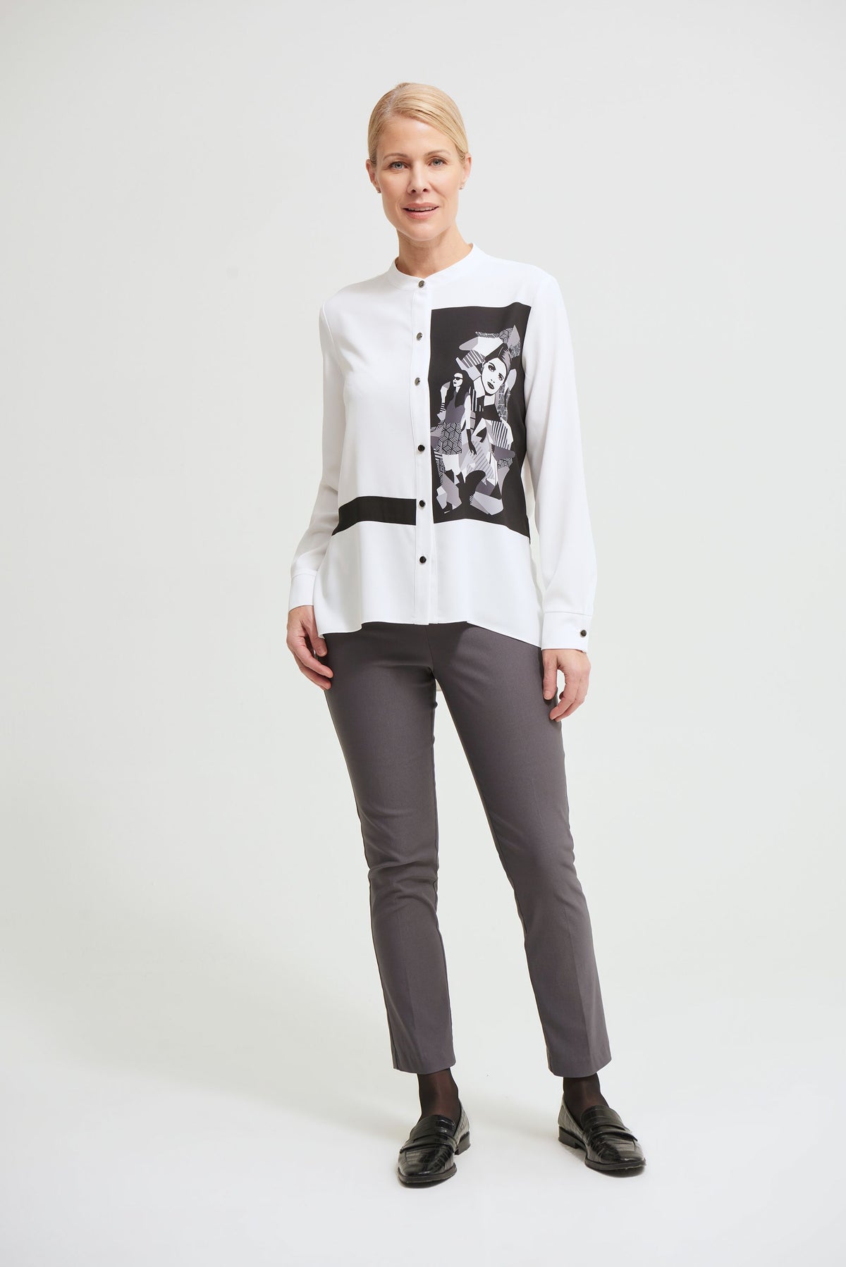 Joseph Ribkoff Printed Georgette Blouse