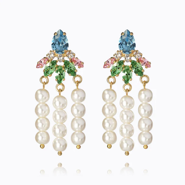 Caroline Svedbom Afrodite Gold Pastel Combo Earrings