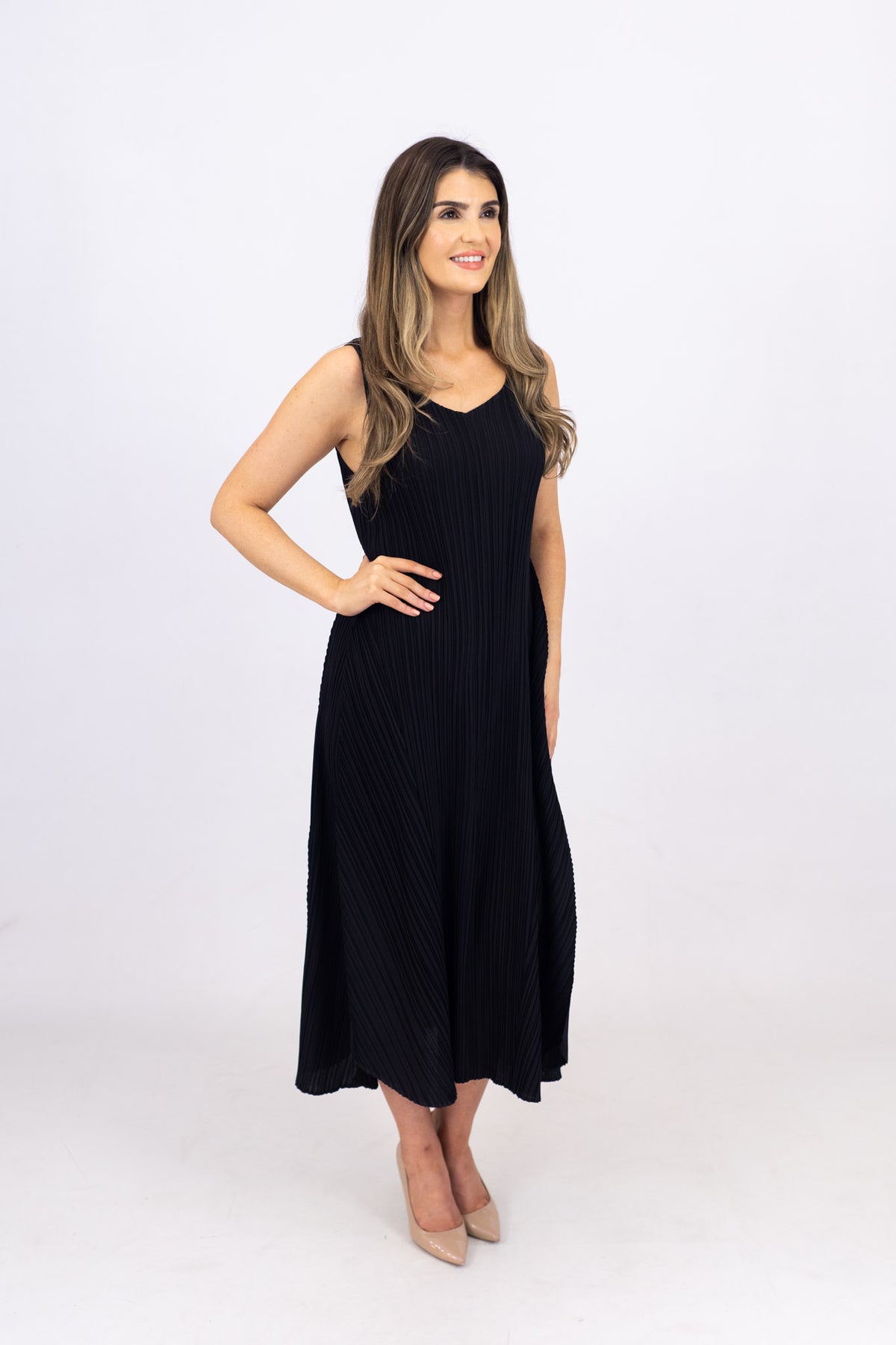 Alquema Black Estrella Dress &amp; Collare Coat