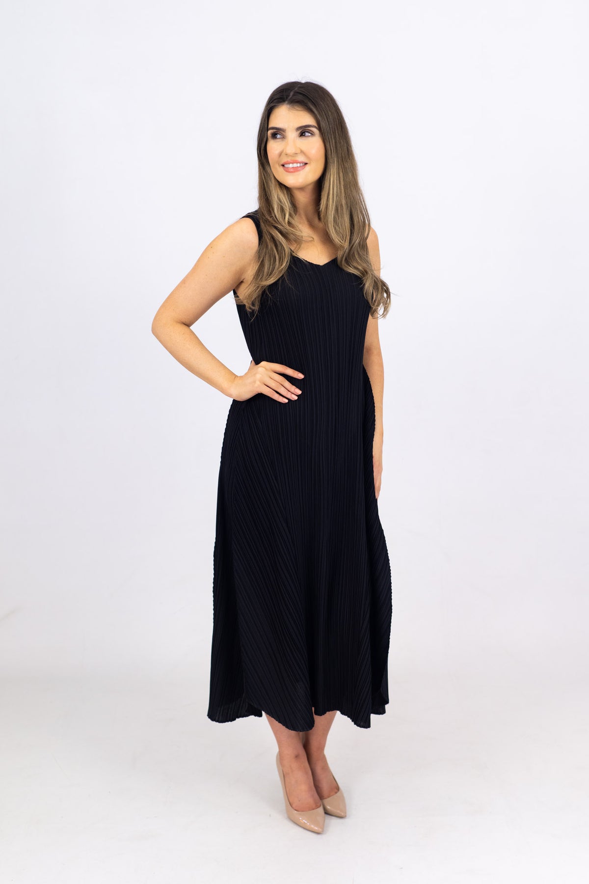 Alquema Black Estrella Dress &amp; Collare Coat