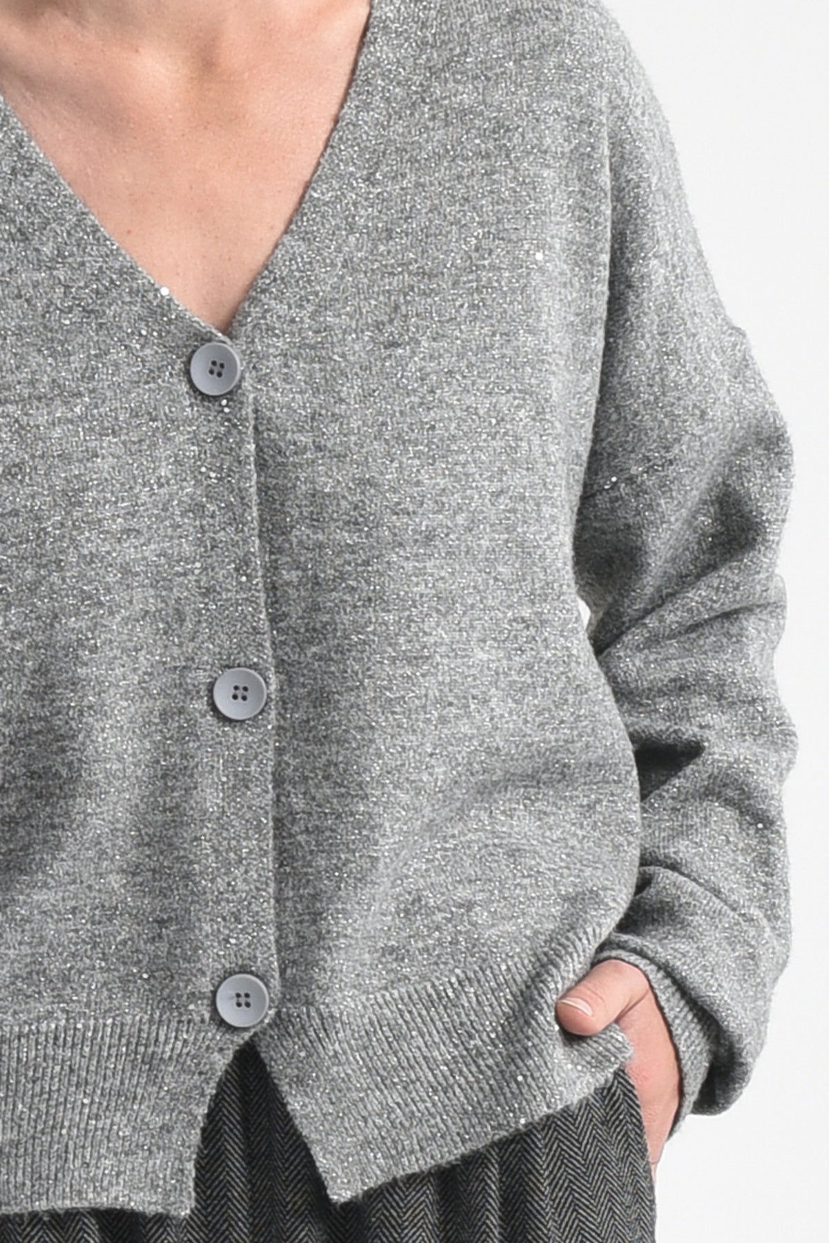 Molly Bracken Grey Knitted Cardigan