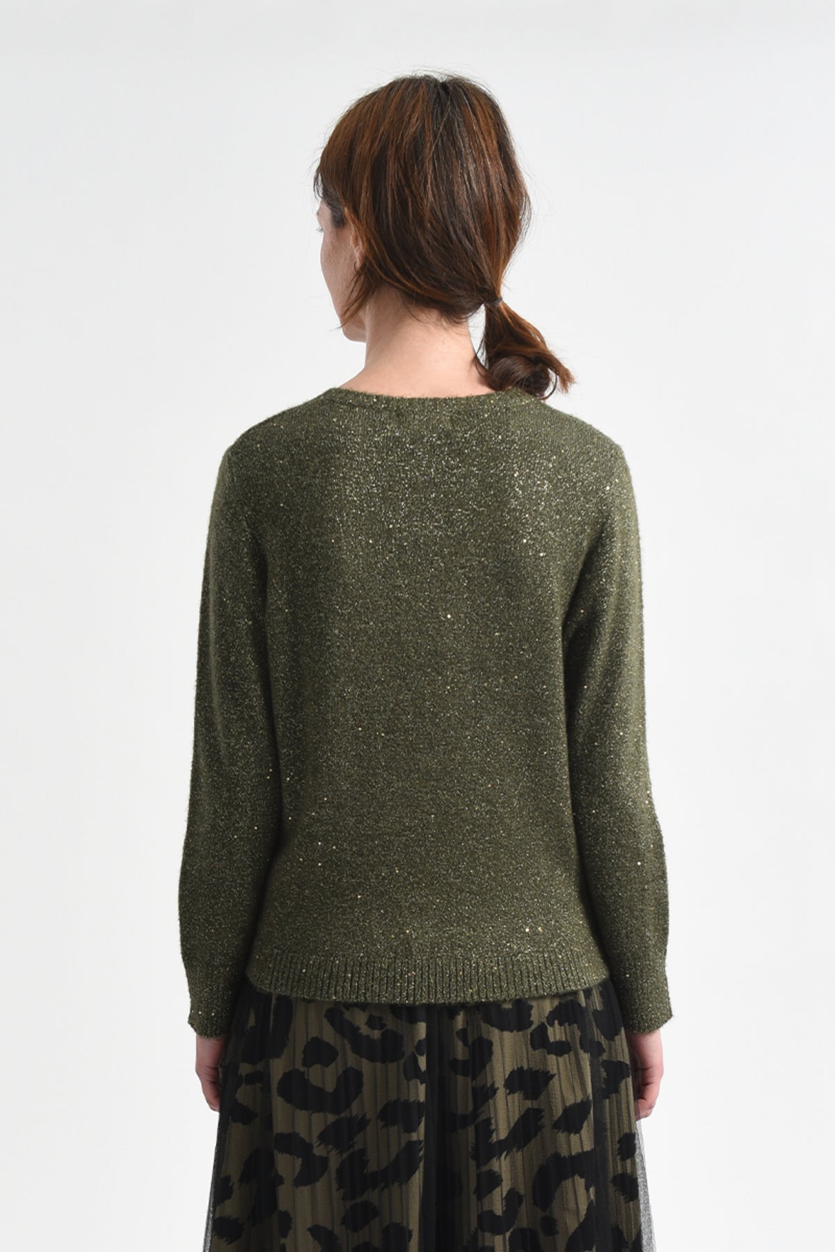 Molly Bracken Khaki Knitted Sweater