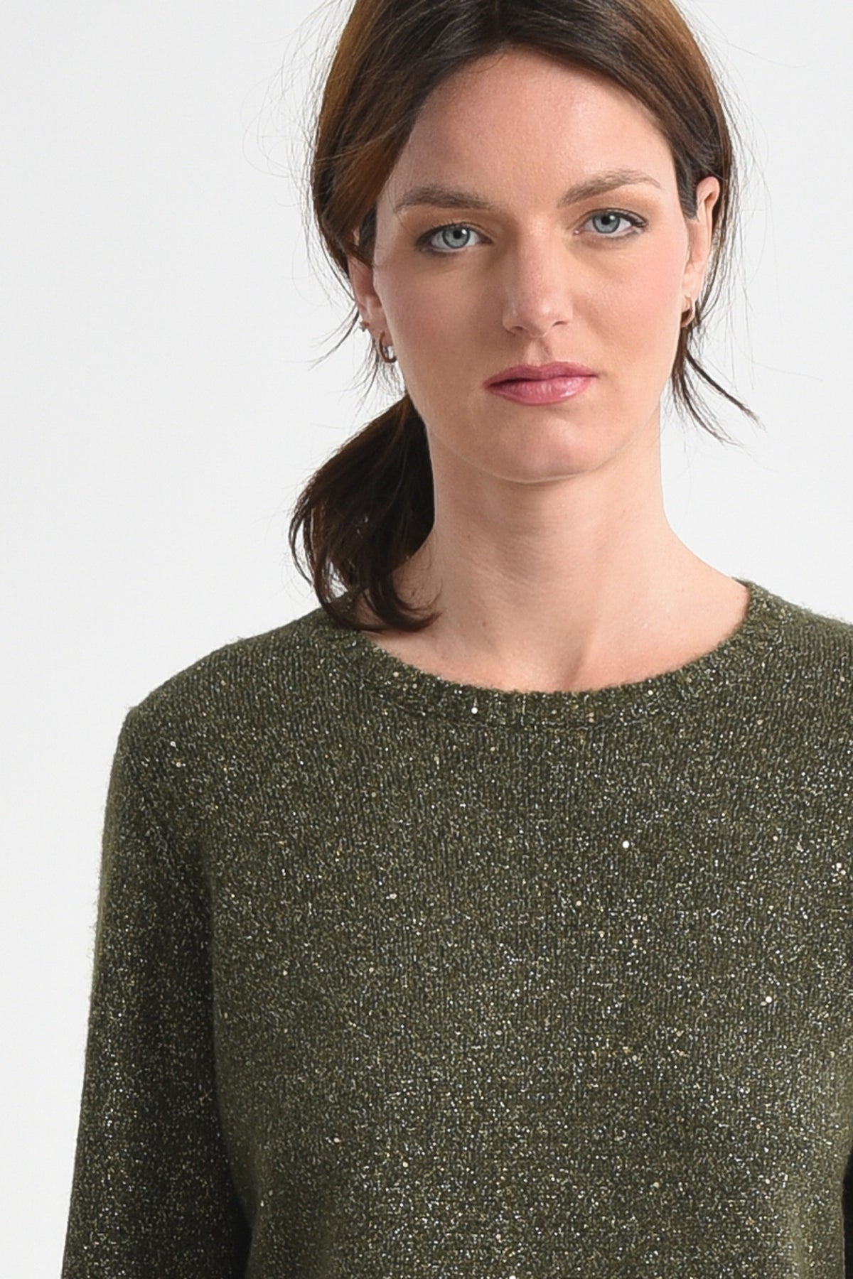 Molly Bracken Khaki Knitted Sweater