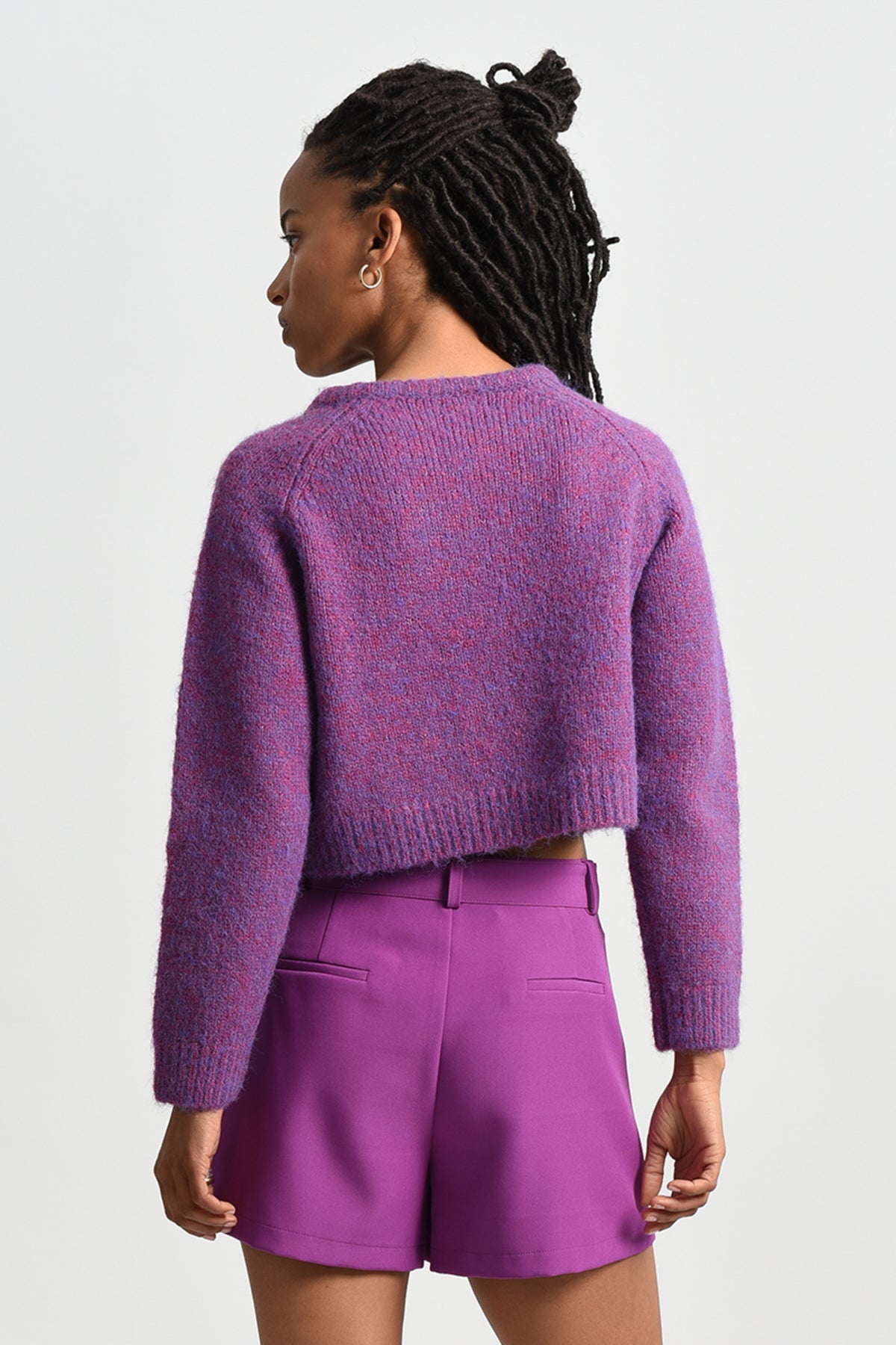 Molly Bracken Purple Knitted Sweater