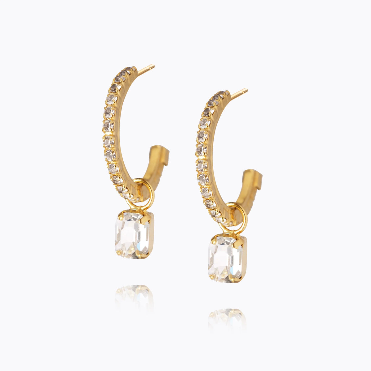 Caroline Svedbom Emila Gold Crystal Earrings