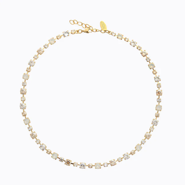 Caroline Svedbom Calanthe Necklace Gold White Combo
