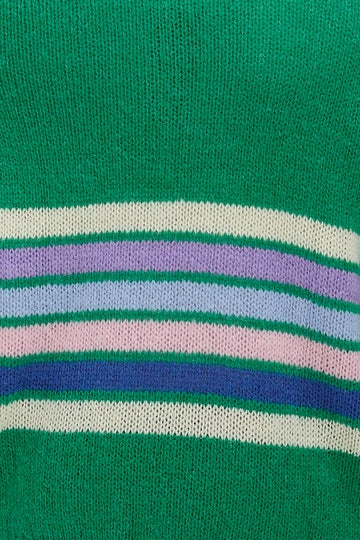Sugarhill Brighton Green Colour Block/Stripes Yvette