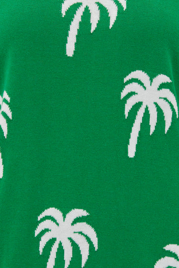 Sugarhill Brighton Green Palms Rita Jumper